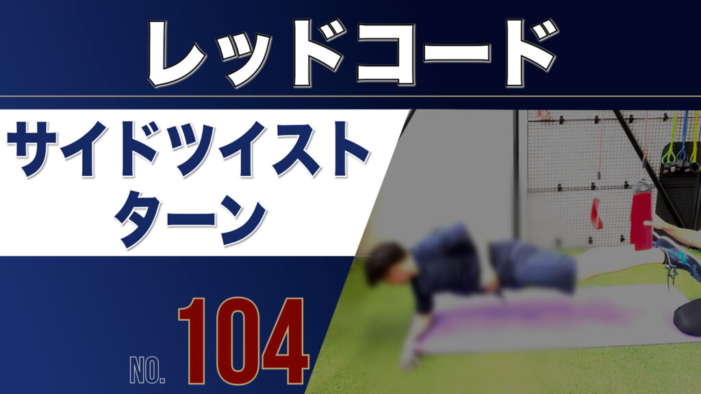 104レッドコードサイドツイストターン