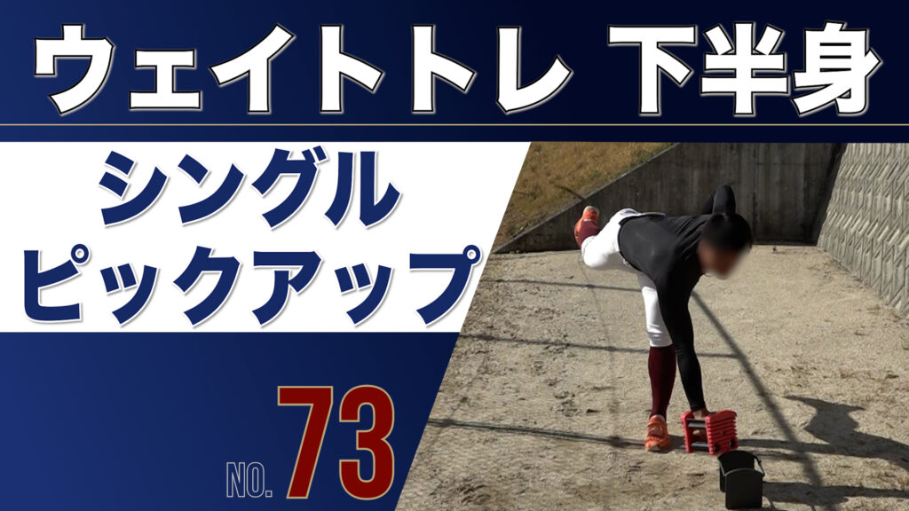 73ウェイトトレ下半身シングルピックアップ