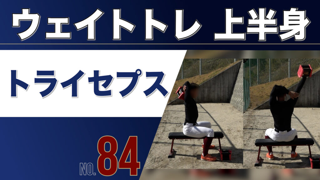 84ウェイトトレ上半身トライセプス